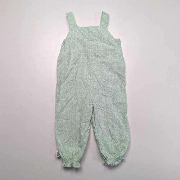 Posh Pickle Girls Romper Girls Size 18m Green Floral Bubble Boutique - Picture 4 of 6